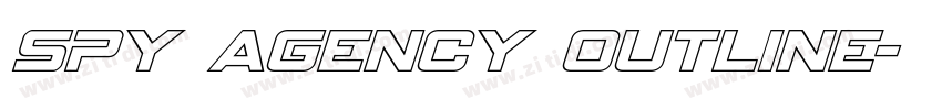 Spy Agency Outline字体转换